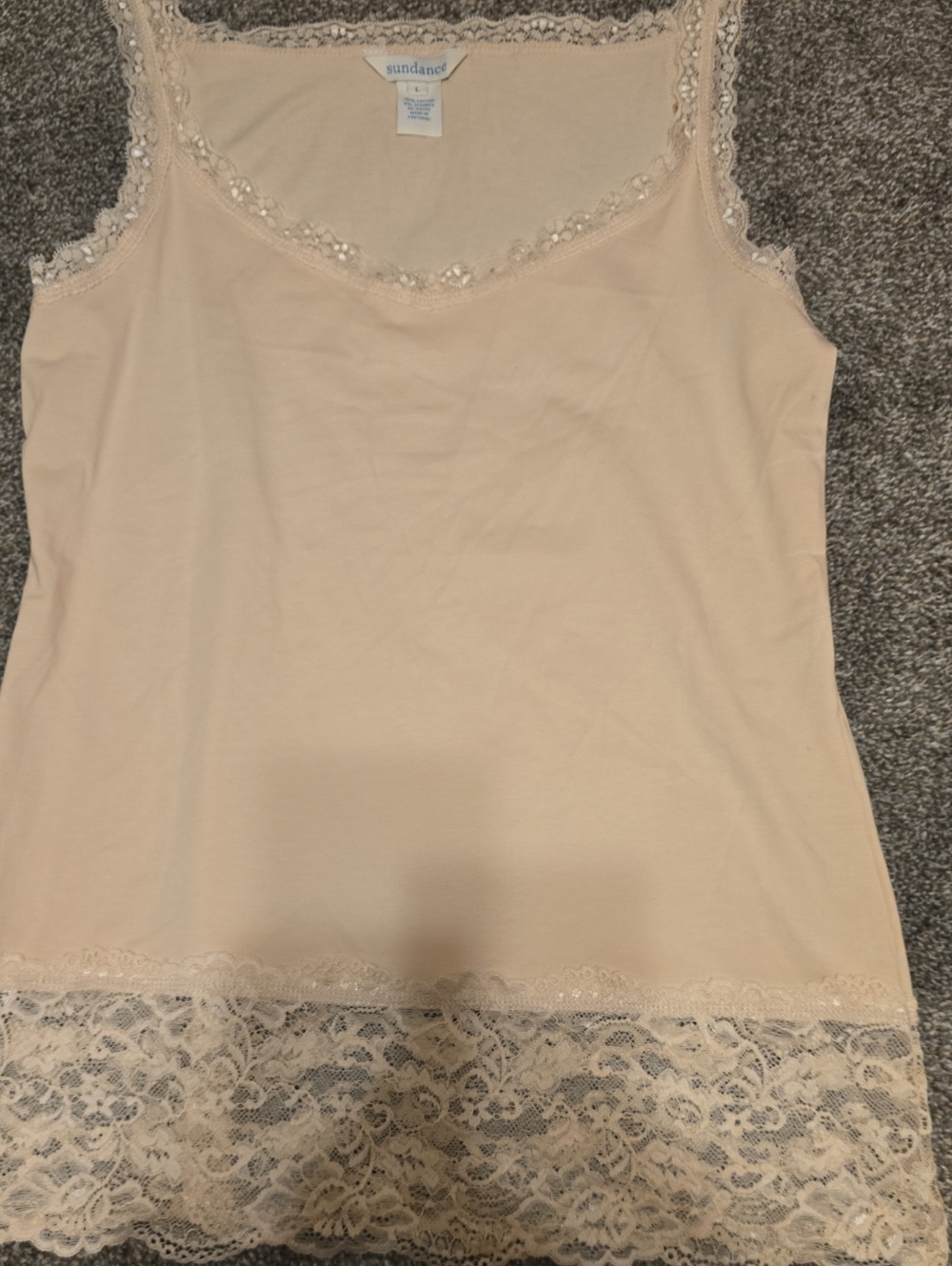Sundance Lace-Trim Tank Camisole